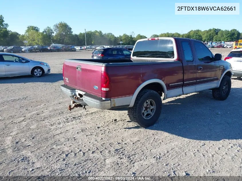 1997 Ford F-150 Lariat/Xl/Xlt VIN: 2FTDX18W6VCA62661 Lot: 40221082