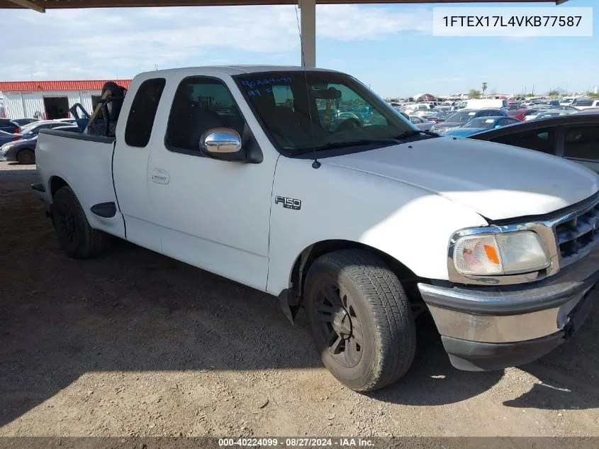 1997 Ford F-150 Lariat/Xl/Xlt VIN: 1FTEX17L4VKB77587 Lot: 40224099