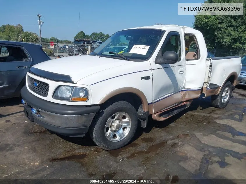 1997 Ford F-150 Lariat/Xl/Xlt VIN: 1FTDX07W8VKA63396 Lot: 40231465