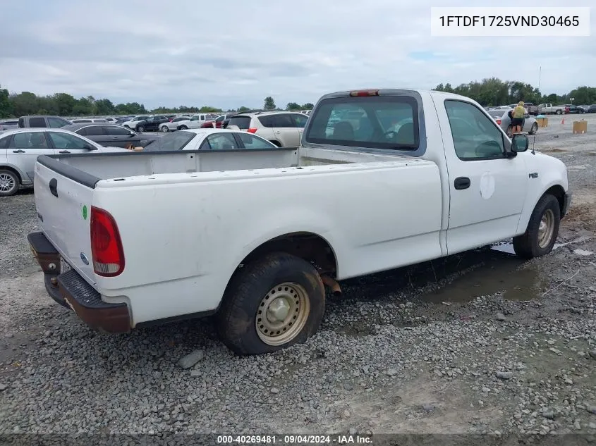 1997 Ford F-150 Standard/Xl/Xlt VIN: 1FTDF1725VND30465 Lot: 40269481