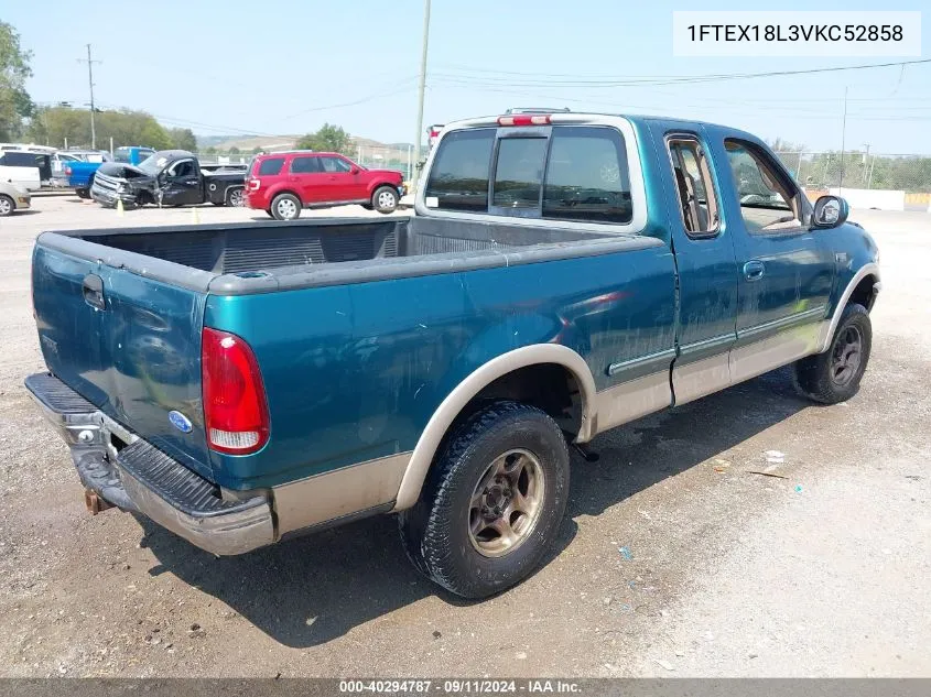 1997 Ford F-150 Lariat/Xl/Xlt VIN: 1FTEX18L3VKC52858 Lot: 40294787