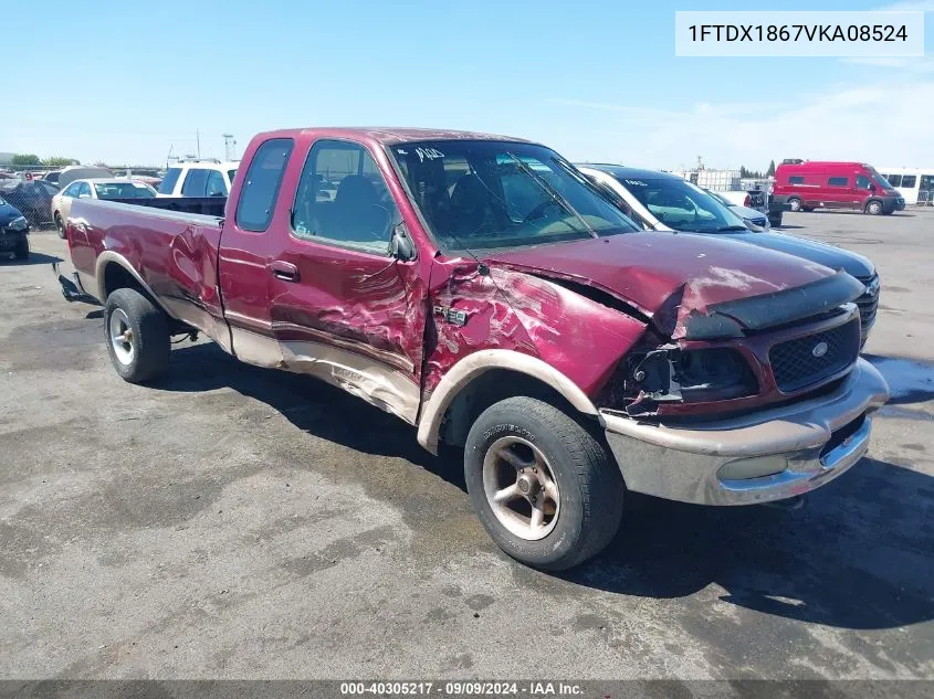 1997 Ford F-150 Lariat/Xl/Xlt VIN: 1FTDX1867VKA08524 Lot: 40305217