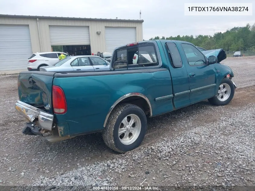 1997 Ford F-150 Lariat/Standard/Xl/Xlt VIN: 1FTDX1766VNA38274 Lot: 40333358