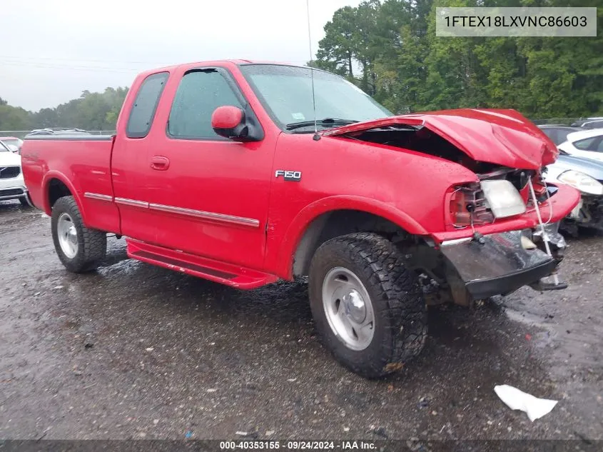 1997 Ford F150 VIN: 1FTEX18LXVNC86603 Lot: 40353155