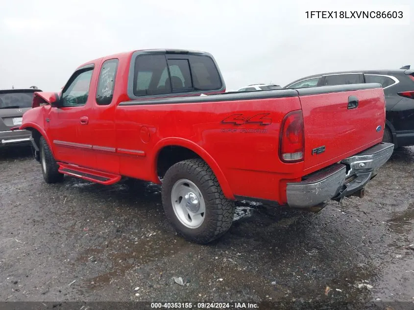 1997 Ford F150 VIN: 1FTEX18LXVNC86603 Lot: 40353155