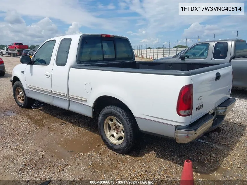 1997 Ford F-150 Lariat/Standard/Xl/Xlt VIN: 1FTDX17W3VNC40814 Lot: 40366679