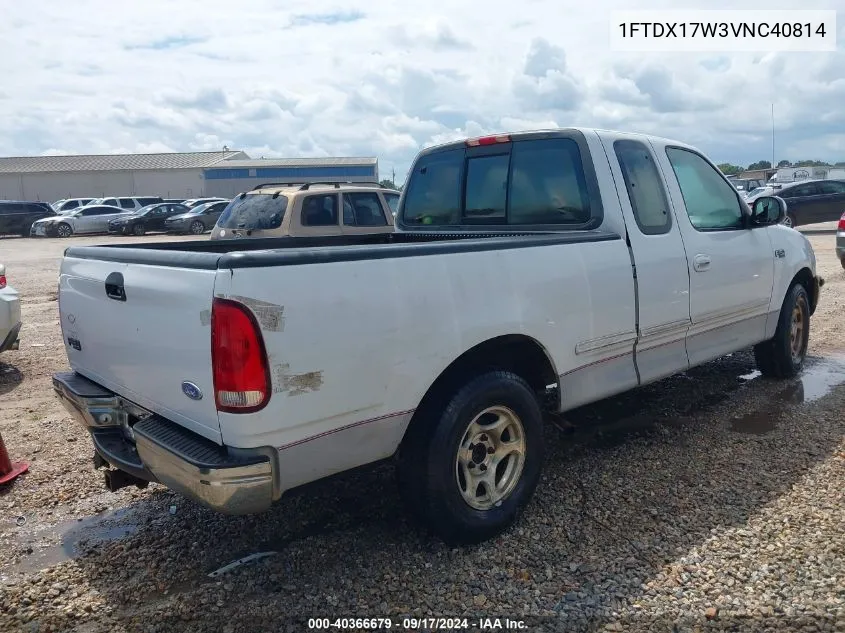 1997 Ford F-150 Lariat/Standard/Xl/Xlt VIN: 1FTDX17W3VNC40814 Lot: 40366679