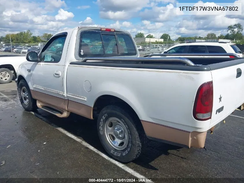 1997 Ford F-150 Lariat/Standard/Xl/Xlt VIN: 1FTDF17W3VNA67802 Lot: 40444772