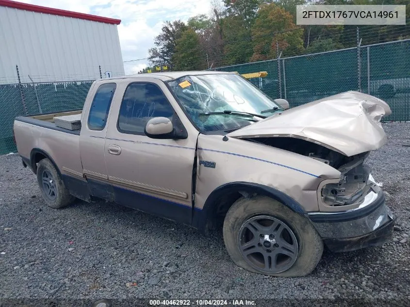 1997 Ford F-150 Lariat/Standard/Xl/Xlt VIN: 2FTDX1767VCA14961 Lot: 40462922