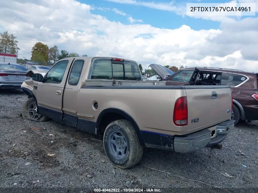 1997 Ford F-150 Lariat/Standard/Xl/Xlt VIN: 2FTDX1767VCA14961 Lot: 40462922