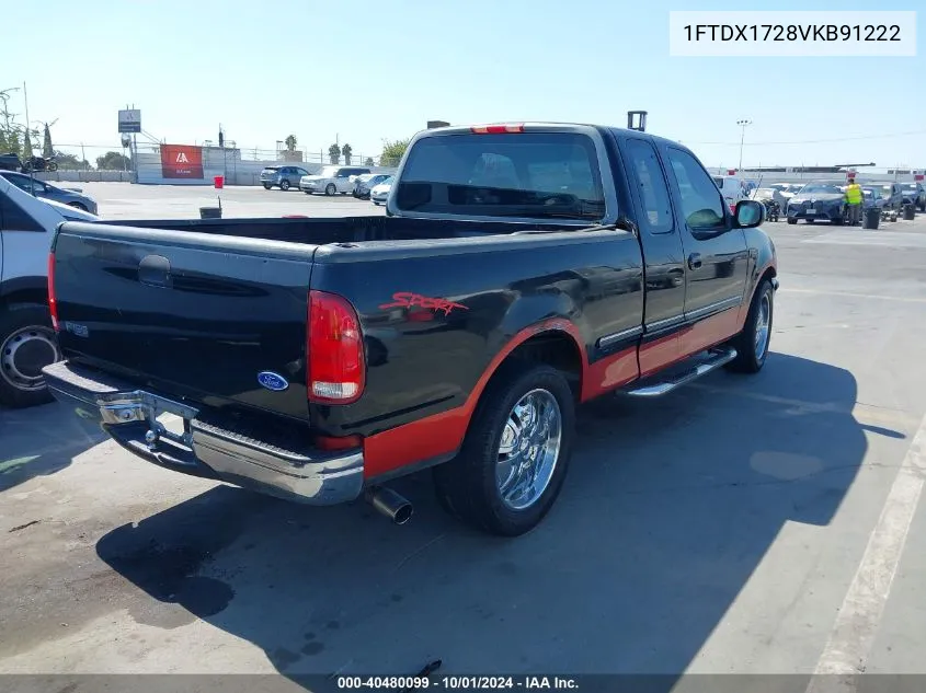 1997 Ford F150 VIN: 1FTDX1728VKB91222 Lot: 40480099