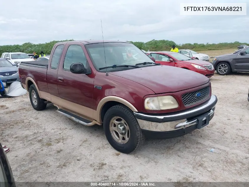 1997 Ford F150 VIN: 1FTDX1763VNA68221 Lot: 40480714