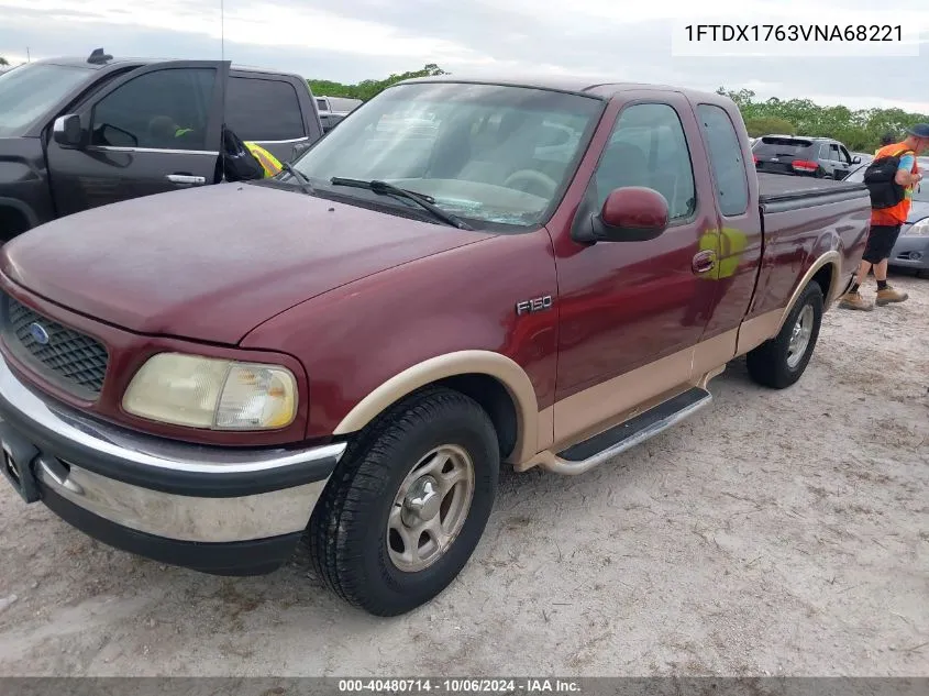 1997 Ford F150 VIN: 1FTDX1763VNA68221 Lot: 40480714