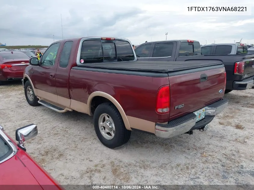 1997 Ford F150 VIN: 1FTDX1763VNA68221 Lot: 40480714