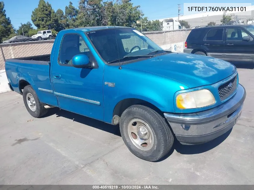 1997 Ford F-150 Lariat/Standard/Xl/Xlt VIN: 1FTDF1760VKA31101 Lot: 40519219