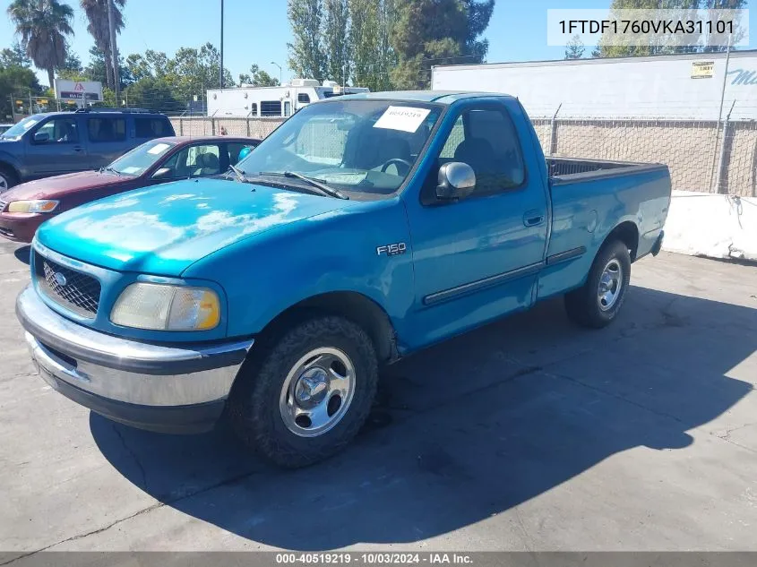 1997 Ford F-150 Lariat/Standard/Xl/Xlt VIN: 1FTDF1760VKA31101 Lot: 40519219