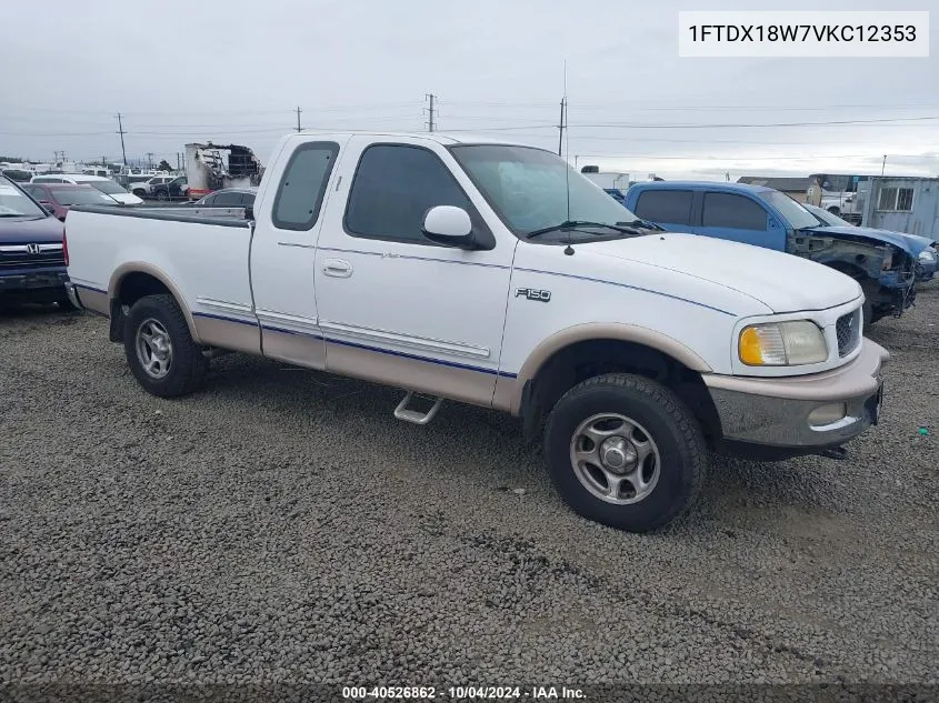 1997 Ford F-150 Lariat/Xl/Xlt VIN: 1FTDX18W7VKC12353 Lot: 40526862