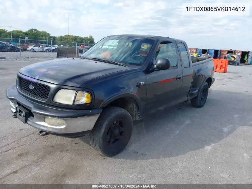 1997 Ford F-150 Lariat/Xl/Xlt VIN: 1FTDX0865VKB14612 Lot: 40527007