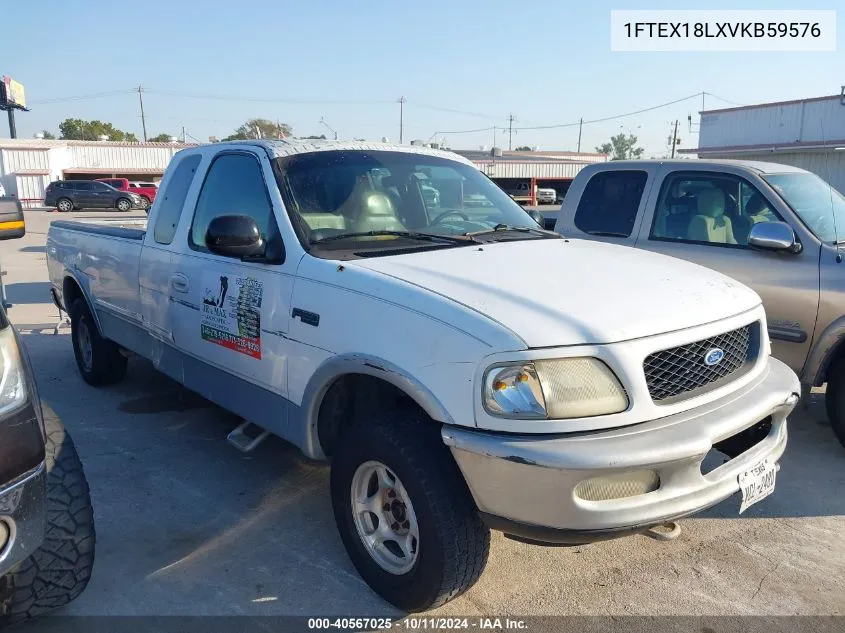 1997 Ford F-150 Lariat/Xl/Xlt VIN: 1FTEX18LXVKB59576 Lot: 40567025