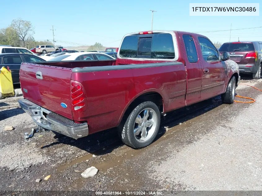 1997 Ford F-150 Lariat/Standard/Xl/Xlt VIN: 1FTDX17W6VNC30486 Lot: 40581964