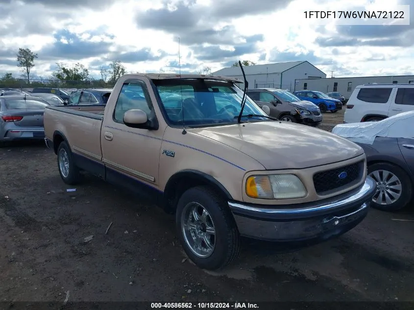 1997 Ford F-150 Lariat/Standard/Xl/Xlt VIN: 1FTDF17W6VNA72122 Lot: 40586562