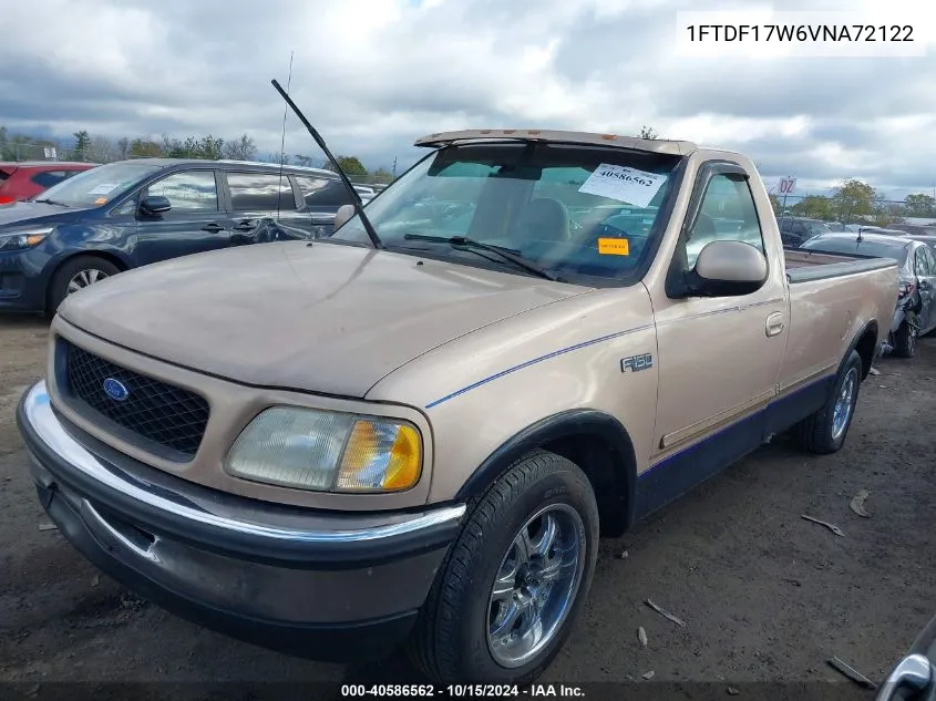 1997 Ford F-150 Lariat/Standard/Xl/Xlt VIN: 1FTDF17W6VNA72122 Lot: 40586562