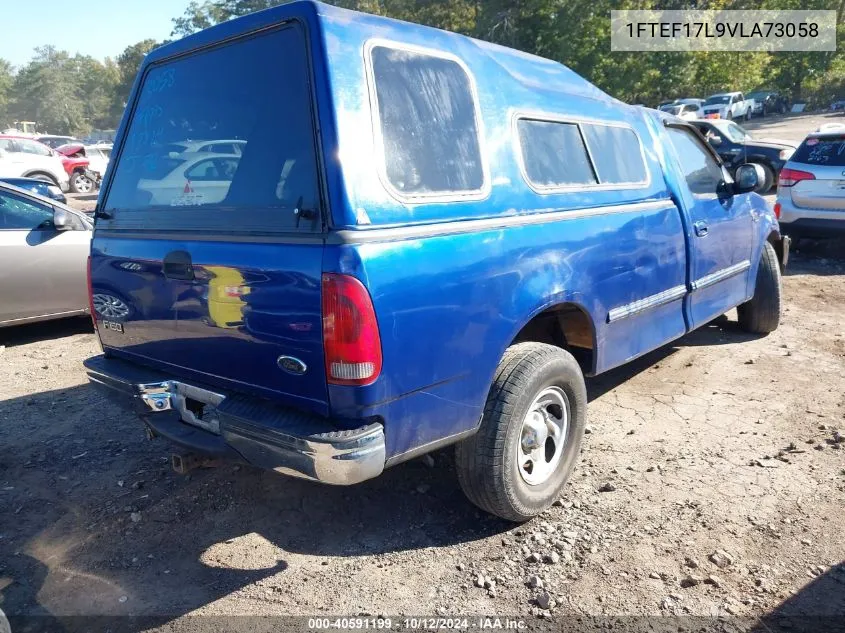 1997 Ford F-150 Lariat/Standard/Xl/Xlt VIN: 1FTEF17L9VLA73058 Lot: 40591199