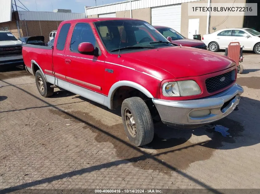 1997 Ford F-150 Lariat/Xl/Xlt VIN: 1FTEX18L8VKC72216 Lot: 40600416