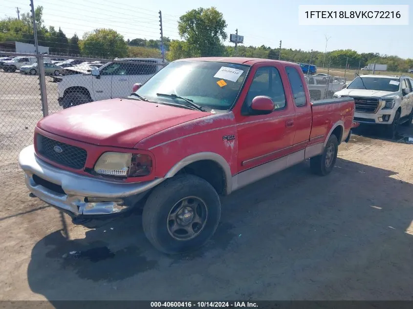 1997 Ford F-150 Lariat/Xl/Xlt VIN: 1FTEX18L8VKC72216 Lot: 40600416