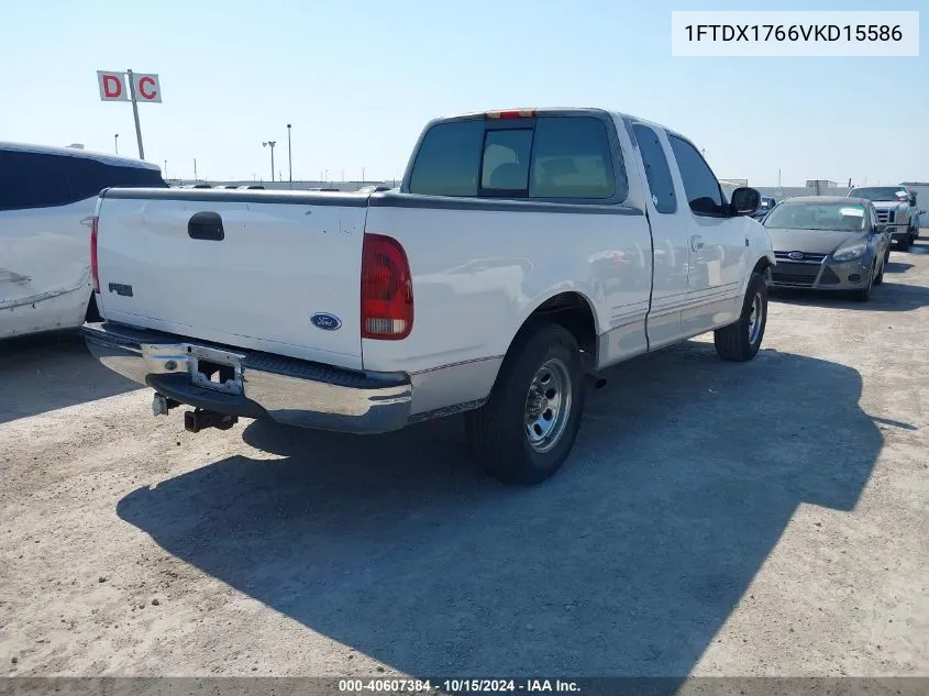 1997 Ford F-150 Lariat/Standard/Xl/Xlt VIN: 1FTDX1766VKD15586 Lot: 40607384