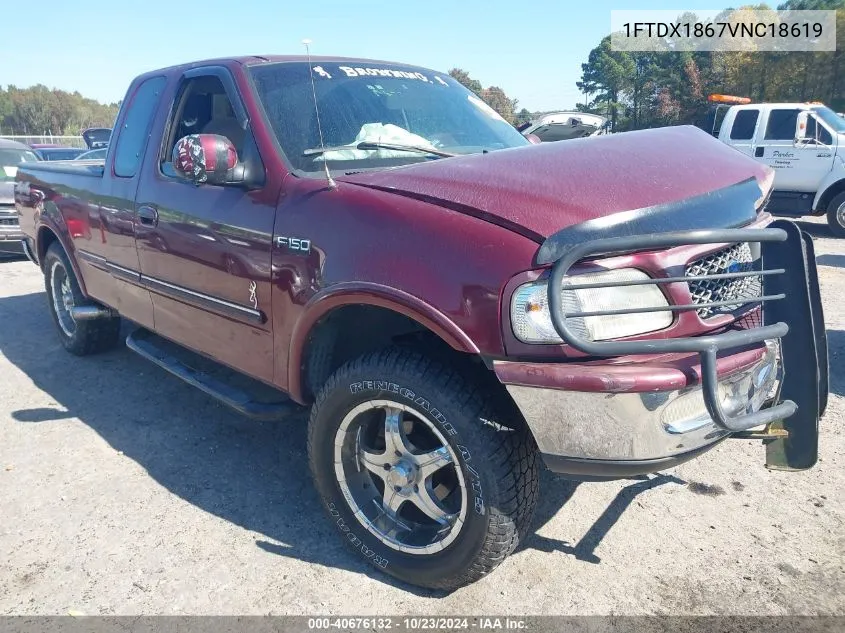 1997 Ford F-150 Lariat/Xl/Xlt VIN: 1FTDX1867VNC18619 Lot: 40676132