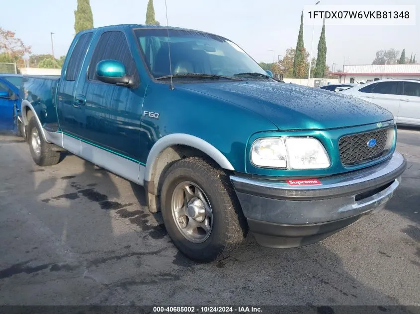 1997 Ford F-150 Lariat/Xl/Xlt VIN: 1FTDX07W6VKB81348 Lot: 40685002