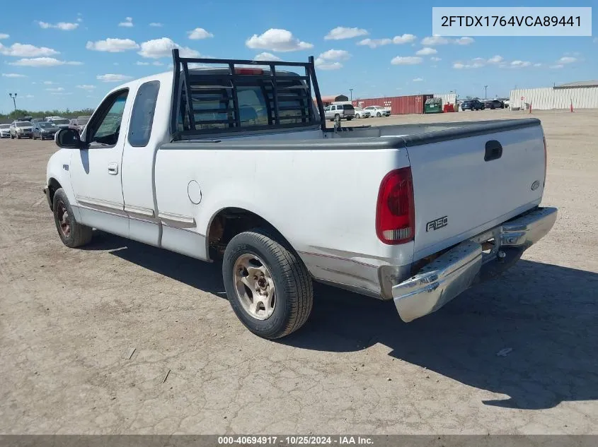 1997 Ford F-150 Lariat/Standard/Xl/Xlt VIN: 2FTDX1764VCA89441 Lot: 40694917