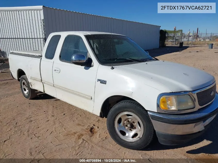 1997 Ford F-150 Lariat/Standard/Xl/Xlt VIN: 2FTDX1767VCA62721 Lot: 40708594