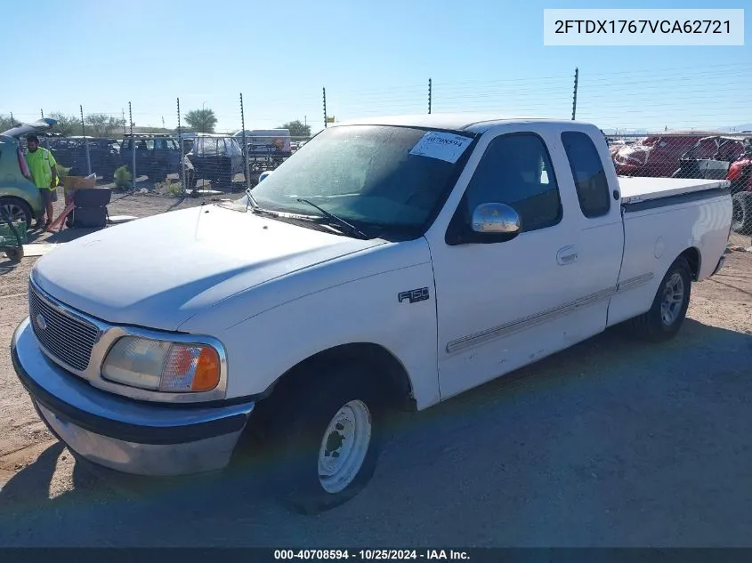 1997 Ford F-150 Lariat/Standard/Xl/Xlt VIN: 2FTDX1767VCA62721 Lot: 40708594