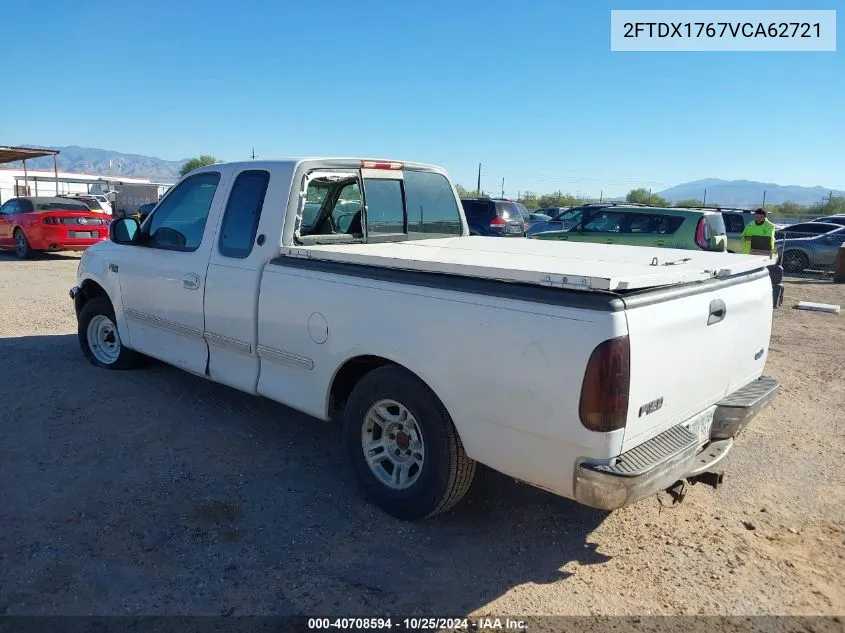 1997 Ford F-150 Lariat/Standard/Xl/Xlt VIN: 2FTDX1767VCA62721 Lot: 40708594