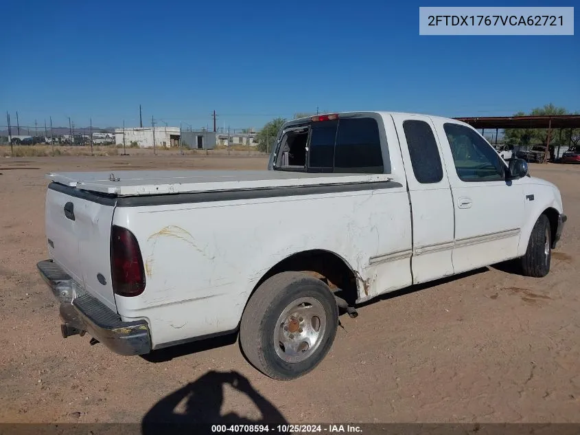 1997 Ford F-150 Lariat/Standard/Xl/Xlt VIN: 2FTDX1767VCA62721 Lot: 40708594