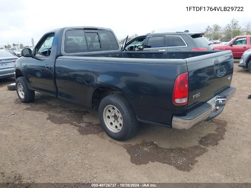 1997 Ford F-150 Lariat/Standard/Xl/Xlt VIN: 1FTDF1764VLB29722 Lot: 40726737