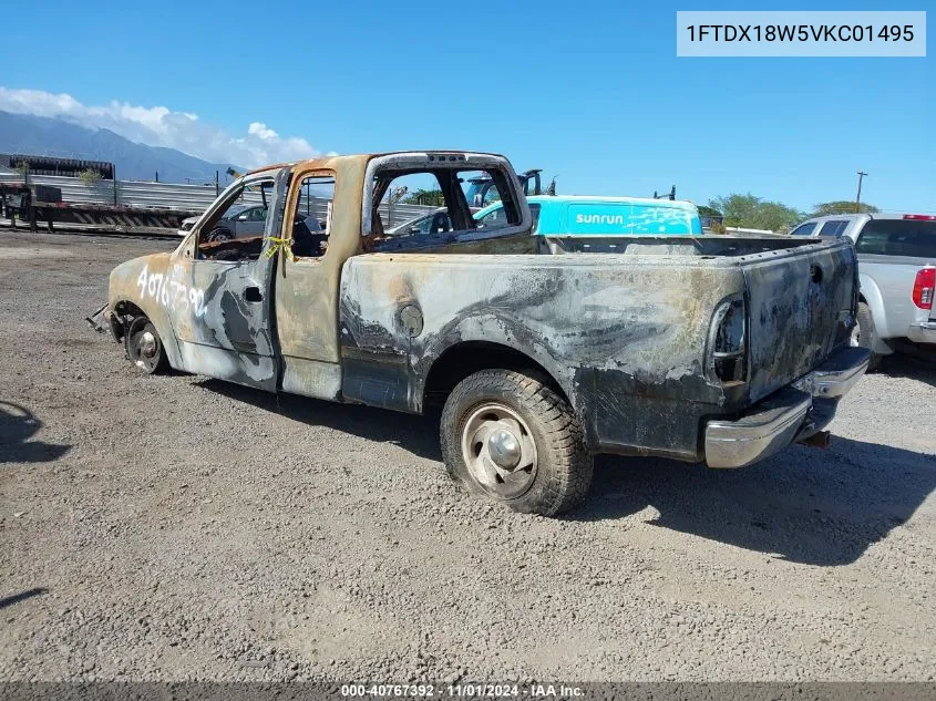 1997 Ford F-150 Lariat/Xl/Xlt VIN: 1FTDX18W5VKC01495 Lot: 40767392