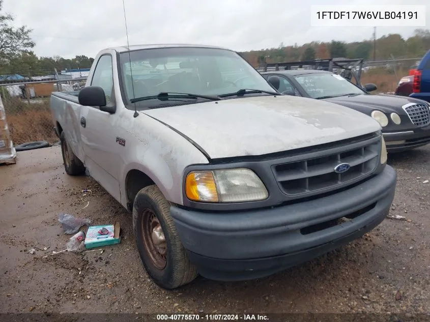 1997 Ford F-150 Lariat/Standard/Xl/Xlt VIN: 1FTDF17W6VLB04191 Lot: 40775570