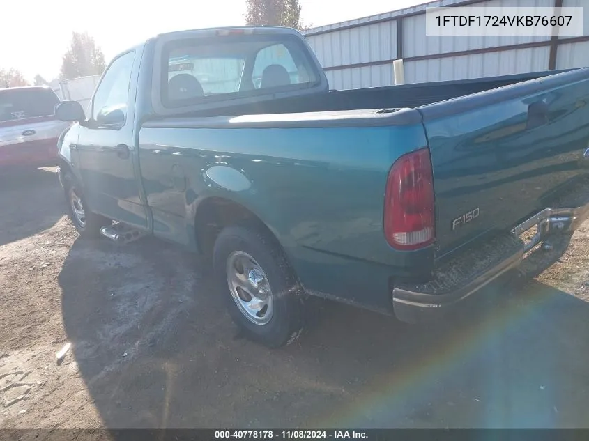 1997 Ford F-150 Standard/Xl/Xlt VIN: 1FTDF1724VKB76607 Lot: 40778178