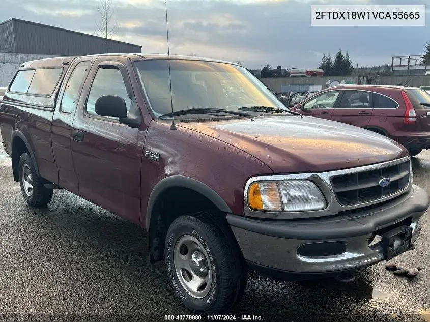 1997 Ford F-150 Lariat/Xl/Xlt VIN: 2FTDX18W1VCA55665 Lot: 40779980