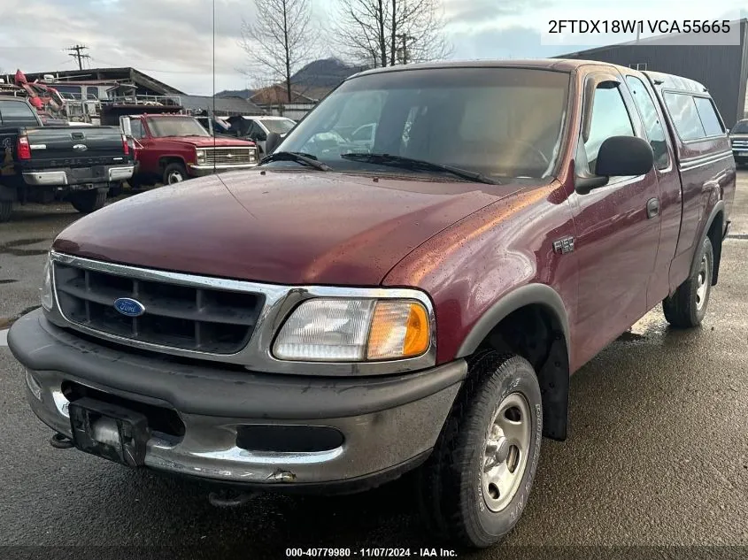 1997 Ford F-150 Lariat/Xl/Xlt VIN: 2FTDX18W1VCA55665 Lot: 40779980