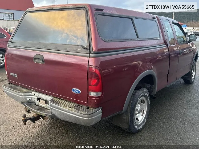 1997 Ford F-150 Lariat/Xl/Xlt VIN: 2FTDX18W1VCA55665 Lot: 40779980