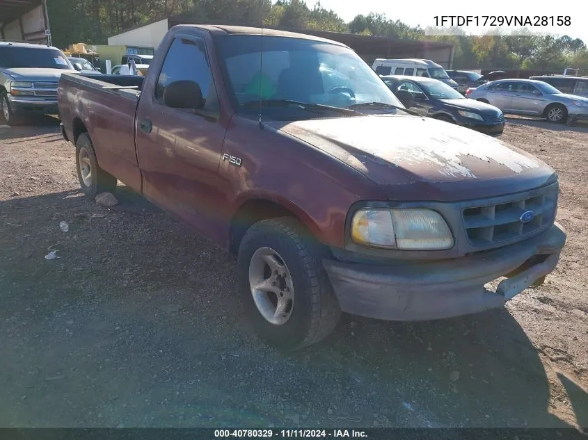 1997 Ford F-150 Standard/Xl/Xlt VIN: 1FTDF1729VNA28158 Lot: 40780329