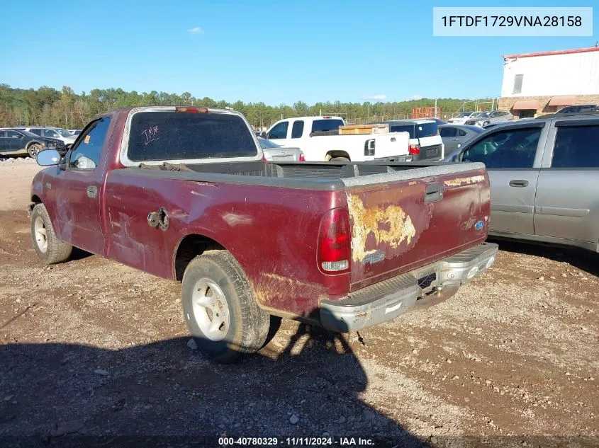 1997 Ford F-150 Standard/Xl/Xlt VIN: 1FTDF1729VNA28158 Lot: 40780329