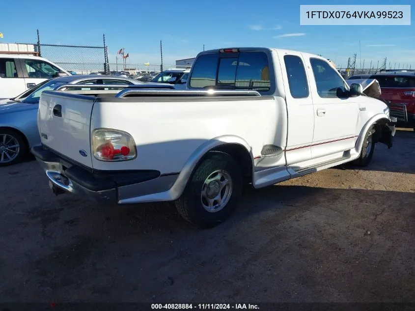 1997 Ford F-150 Lariat/Standard/Xl/Xlt VIN: 1FTDX0764VKA99523 Lot: 40828884