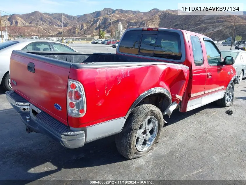 1997 Ford F-150 Lariat/Standard/Xl/Xlt VIN: 1FTDX1764VKB97134 Lot: 40882912