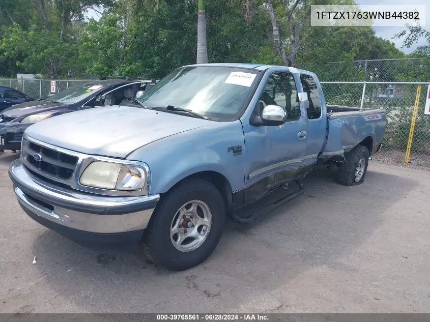 1998 Ford F-150 Lariat/Standard/Xl/Xlt VIN: 1FTZX1763WNB44382 Lot: 39765561