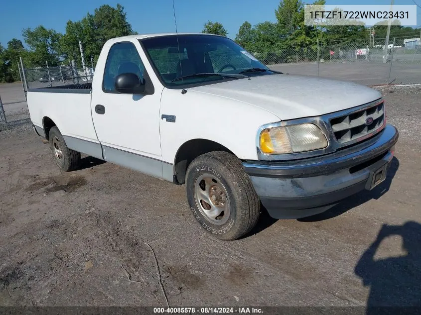 1998 Ford F-150 Standard/Xl/Xlt VIN: 1FTZF1722WNC23431 Lot: 40085578